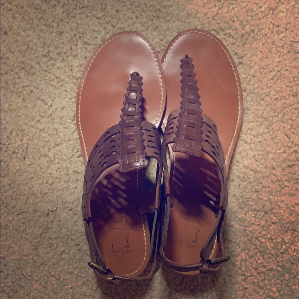 Franco Sarto Size 8 leather Sandals